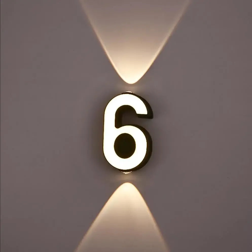 Digit Number Wall Led