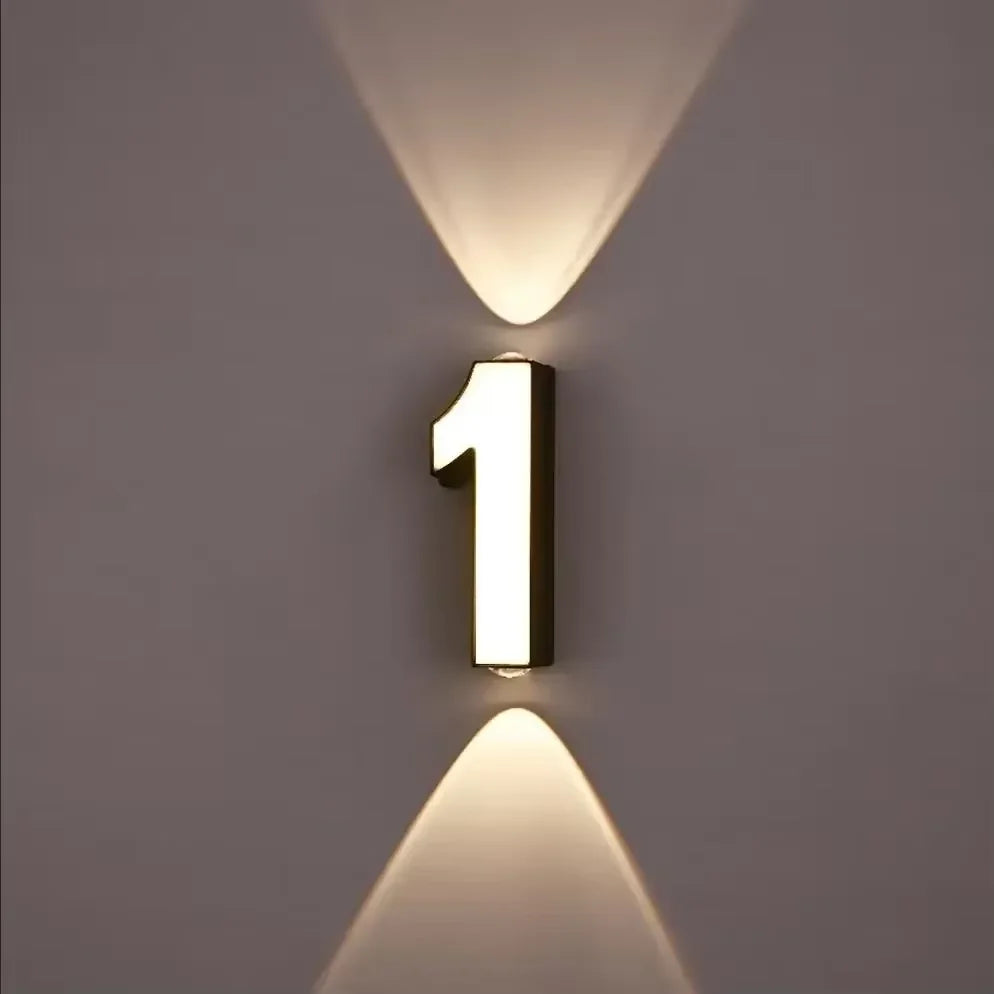 Digit Number Wall Led