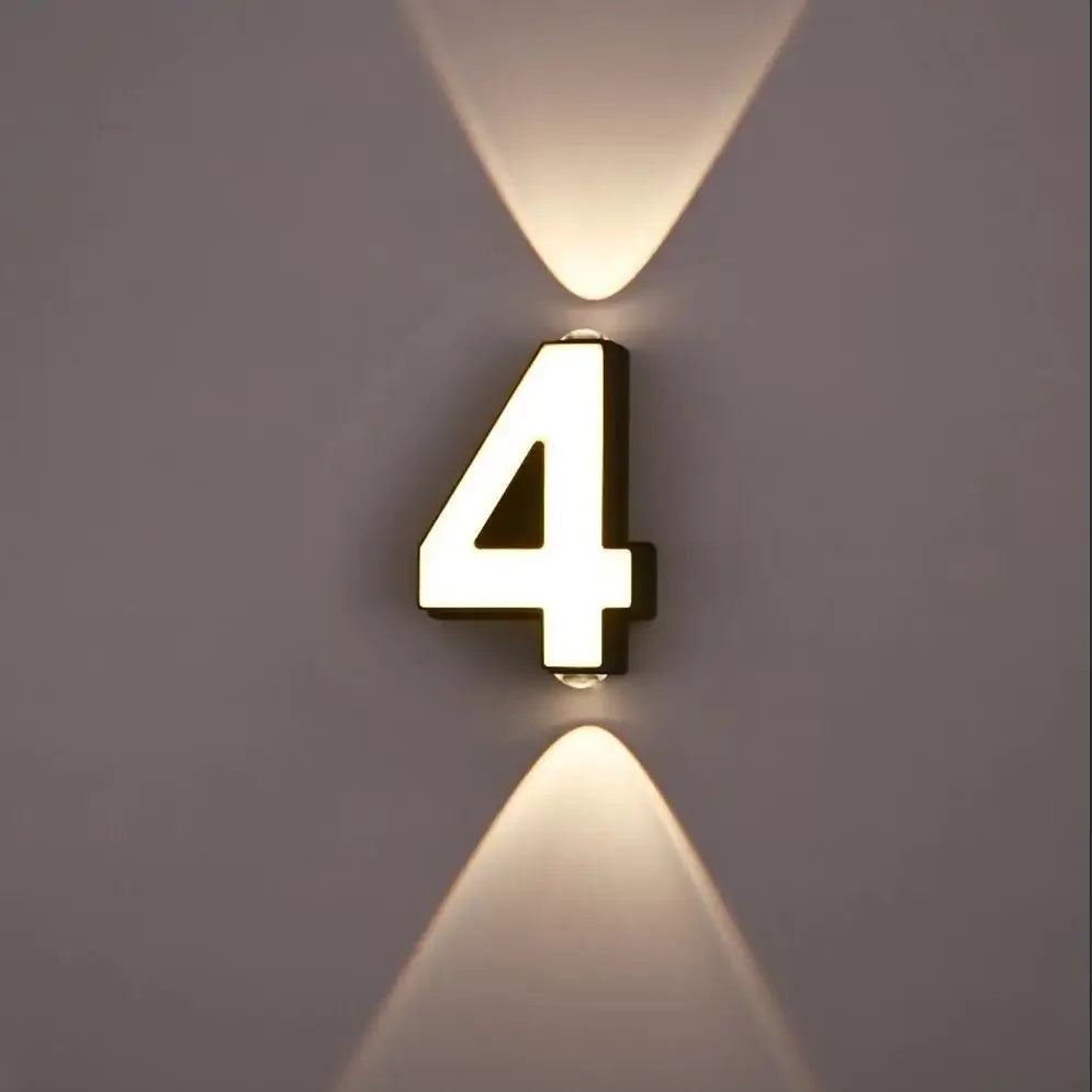 Digit Number Wall Led